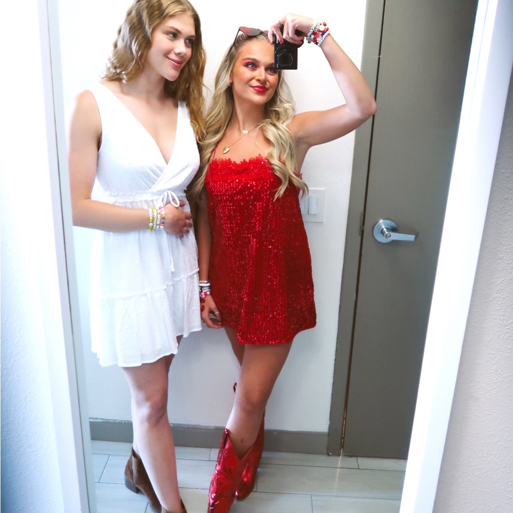 Free People That Girl Sequin Slip
